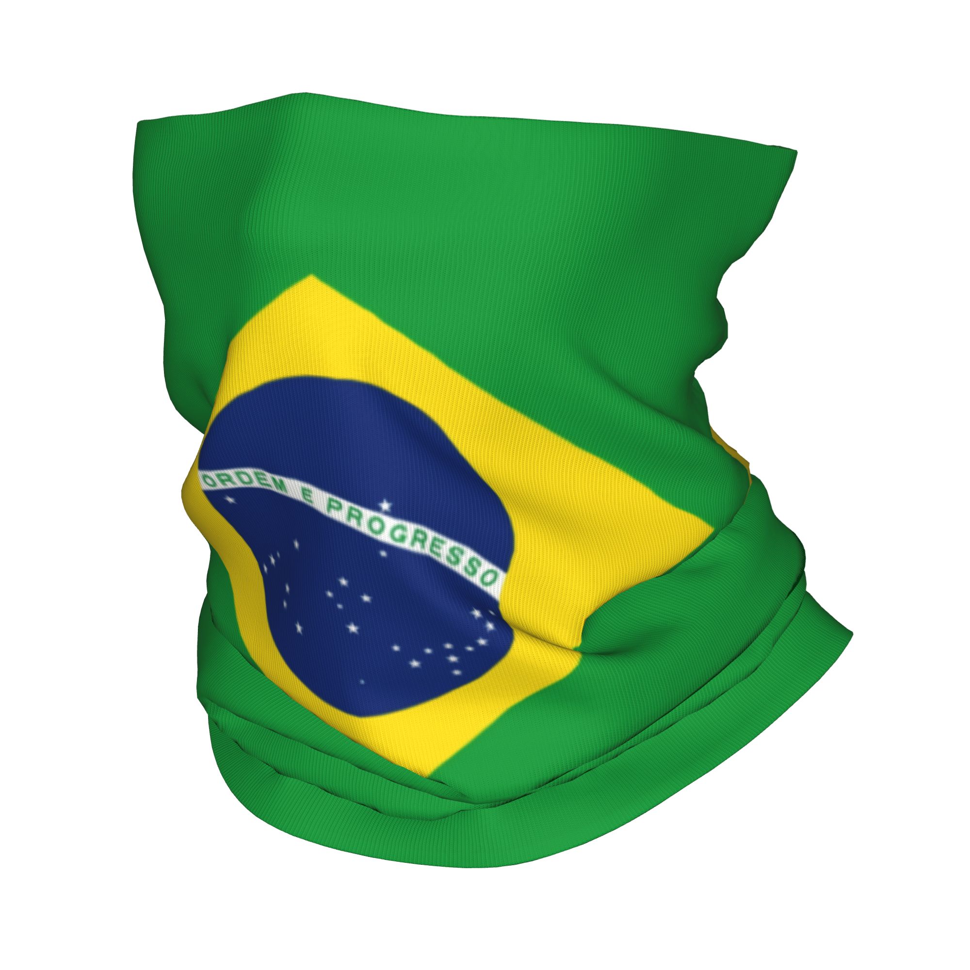 Neck Gaiter Fleece - Bandana personnalisé avec drapeau du brésil,