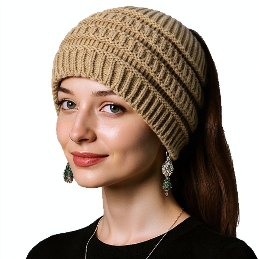 Fleece Ear Warmer Band - Bandeau tricoté large pour l'hiver, bandeau