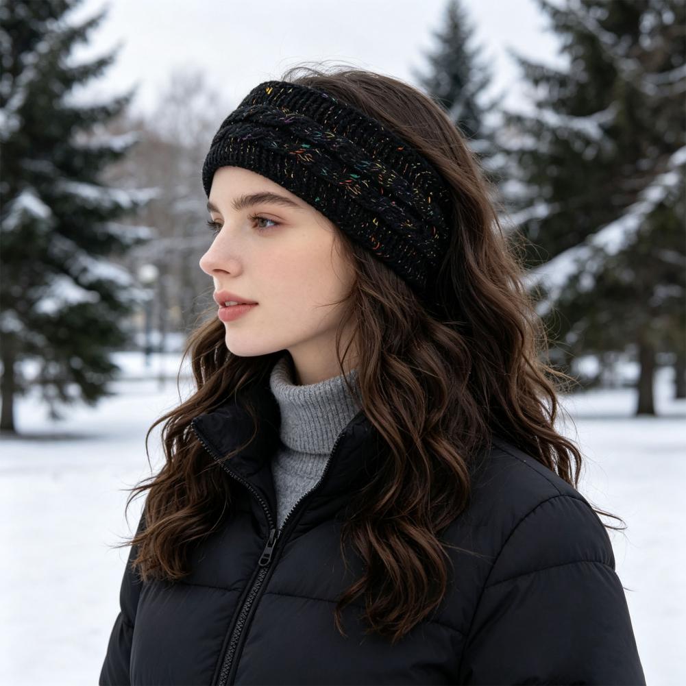 Fleece Ear Warmer Band - Bandeaux de cheveux élastiques confortables pour