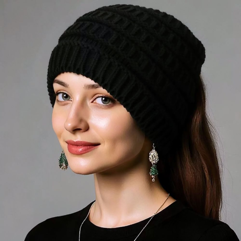 Fleece Ear Warmer Band - Bandeau tricoté pour femmes, bandeau large