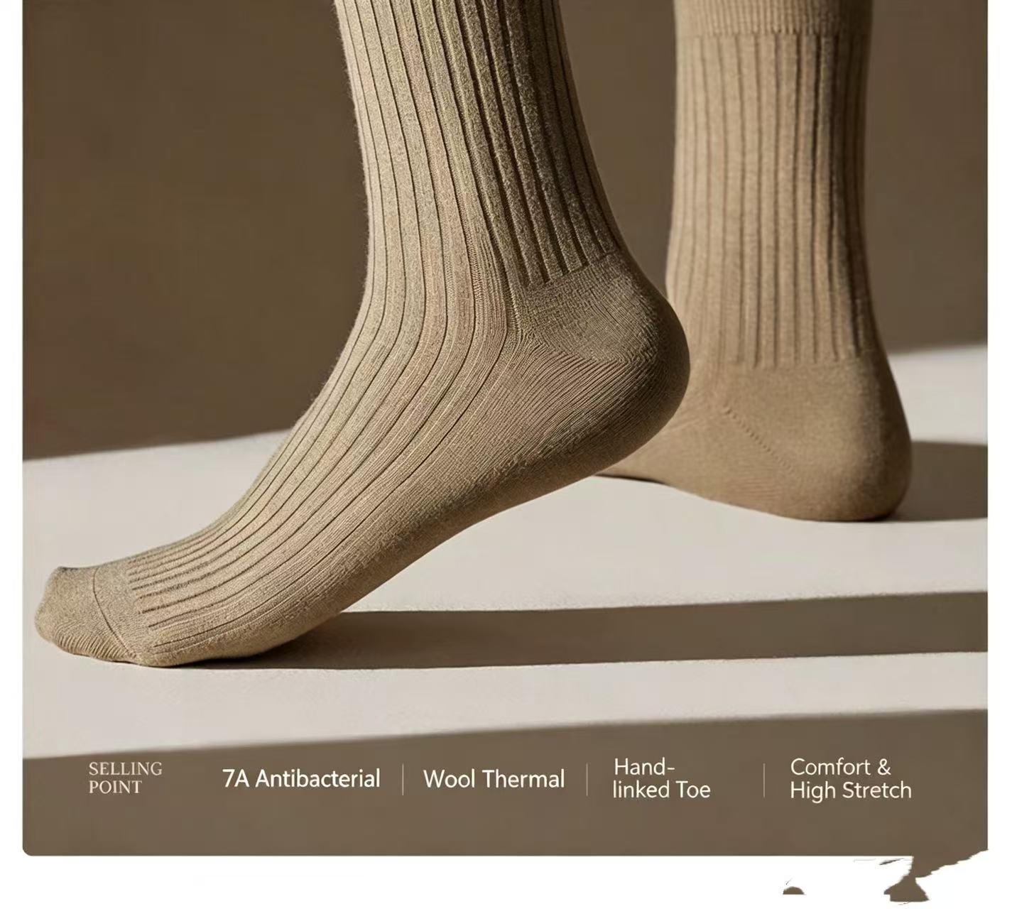 Thermal Sock Wool - Lot de 4 paires de chaussettes