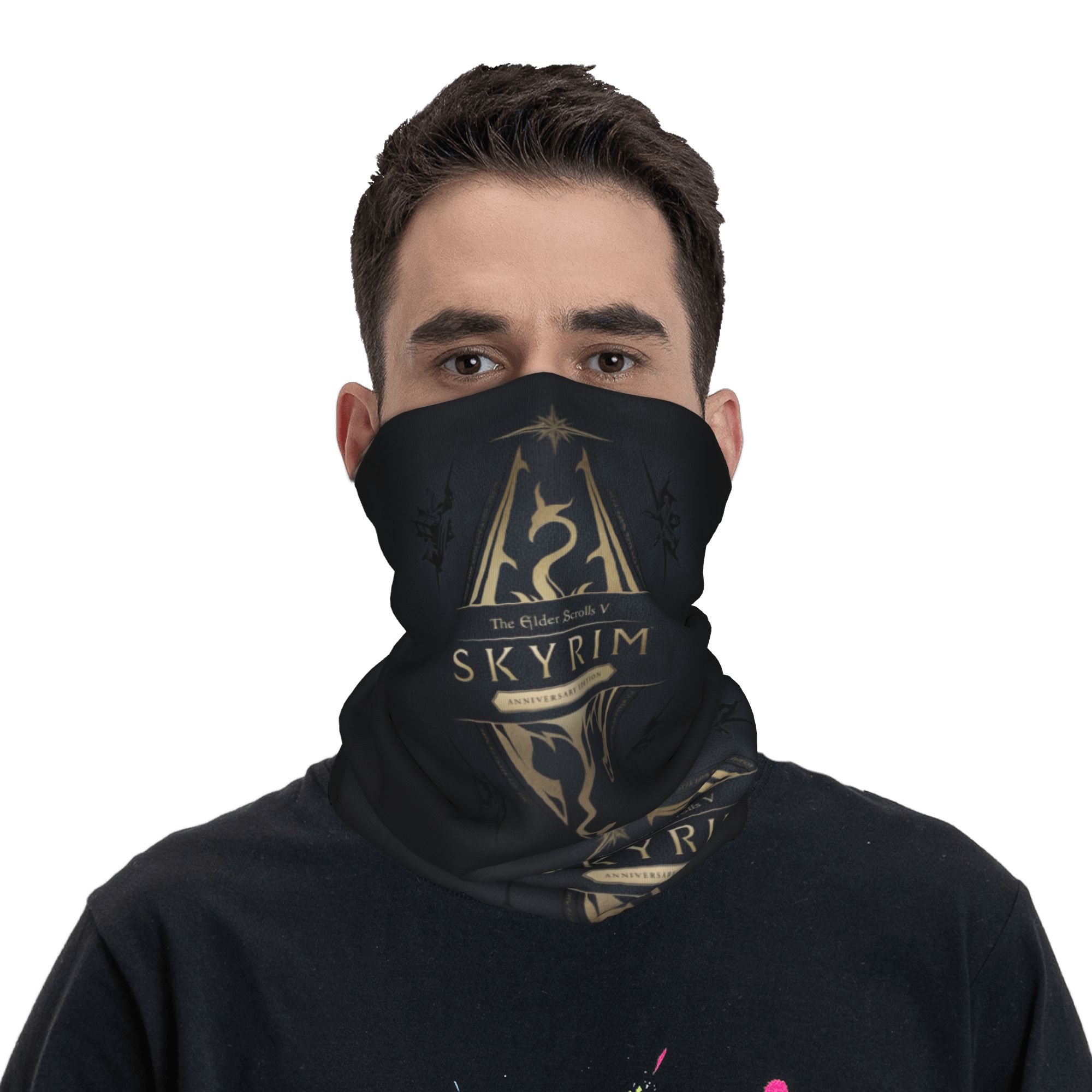 Bandana avec Logo Skyrim perso - Neck Gaiter Fleece avis et prix
