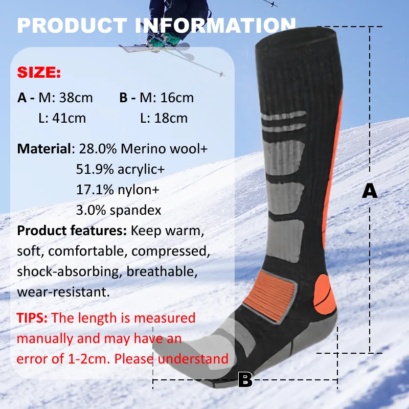 1 paire de chaussettes de Ski  - Thermal Sock Wool avis et prix