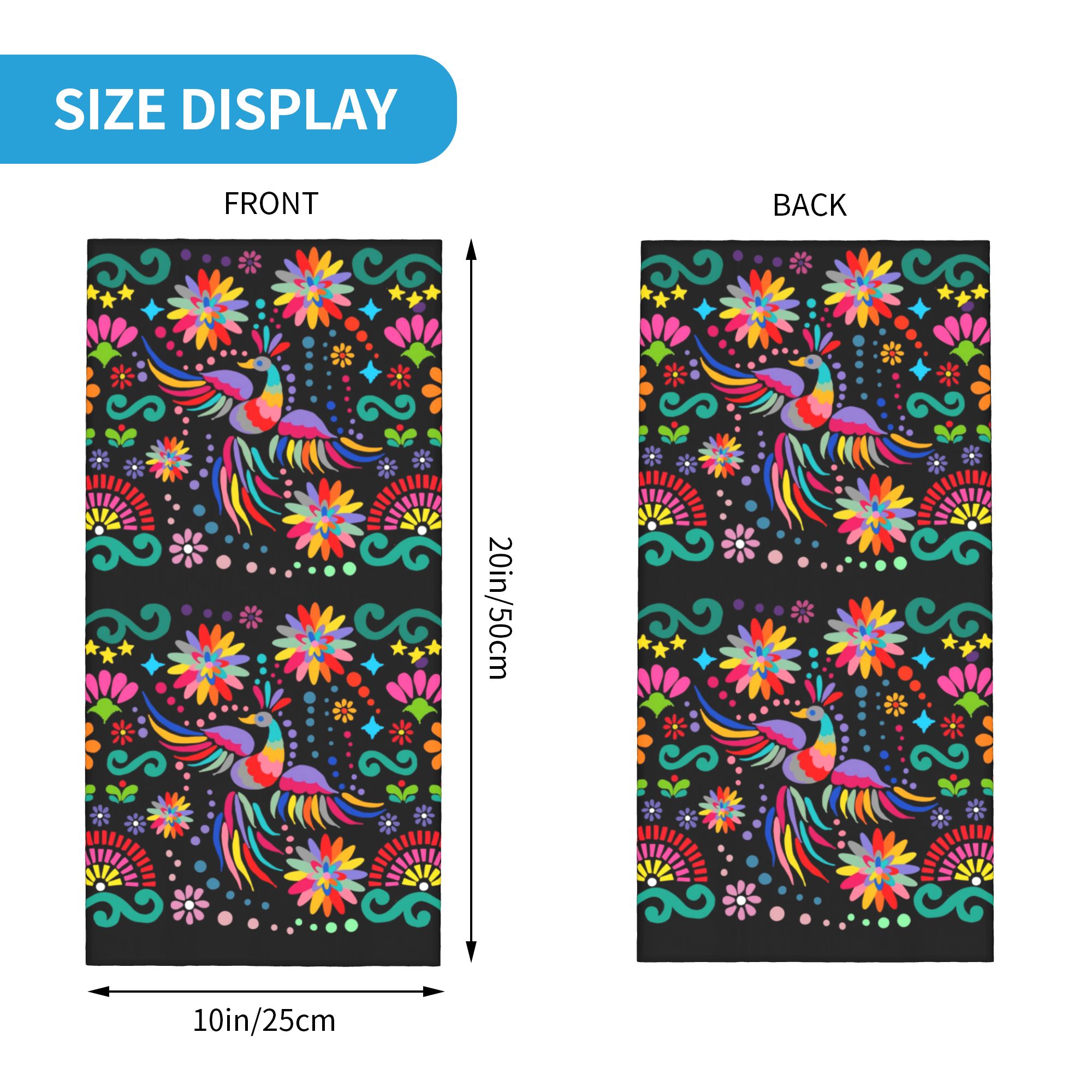 Personnalisé mexicain fleur fl - Neck Gaiter Fleece avis et prix