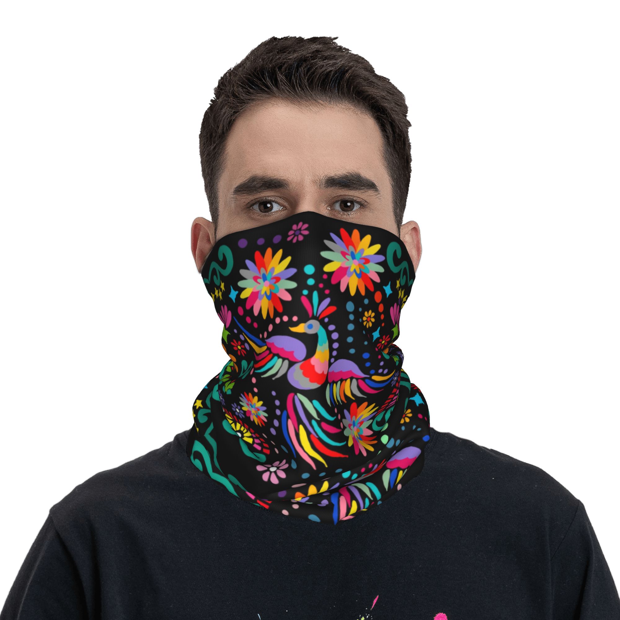 Personnalisé mexicain fleur fl - Neck Gaiter Fleece avis et prix