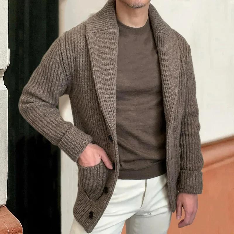 Cardigan en tricot pour hommes - Down Jacket Packable avis et prix