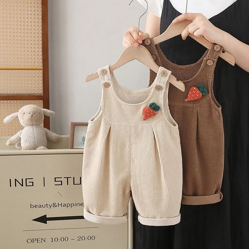 Pantalon à bretelles pour bébé - Corduroy Pant Warm avis et prix