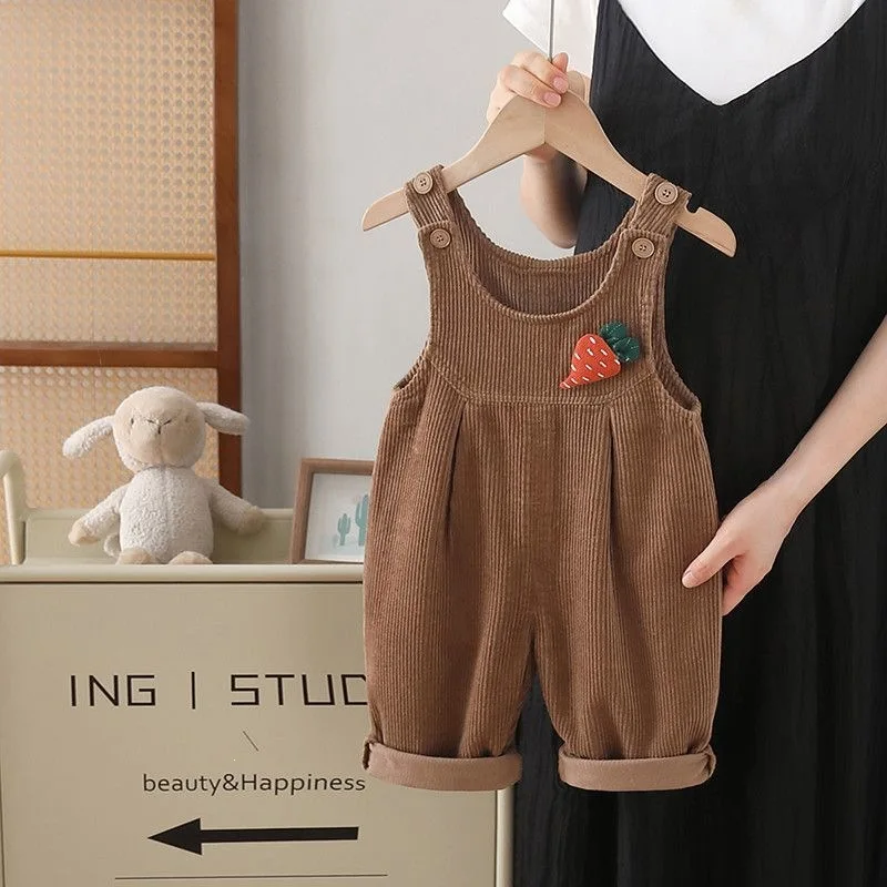 Pantalon à bretelles pour bébé - Corduroy Pant Warm avis et prix